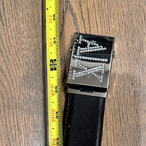 A|X Armani Exchange rhinestone Logo belt (Removable Buckle to swap strap). - Picture 7 of 8